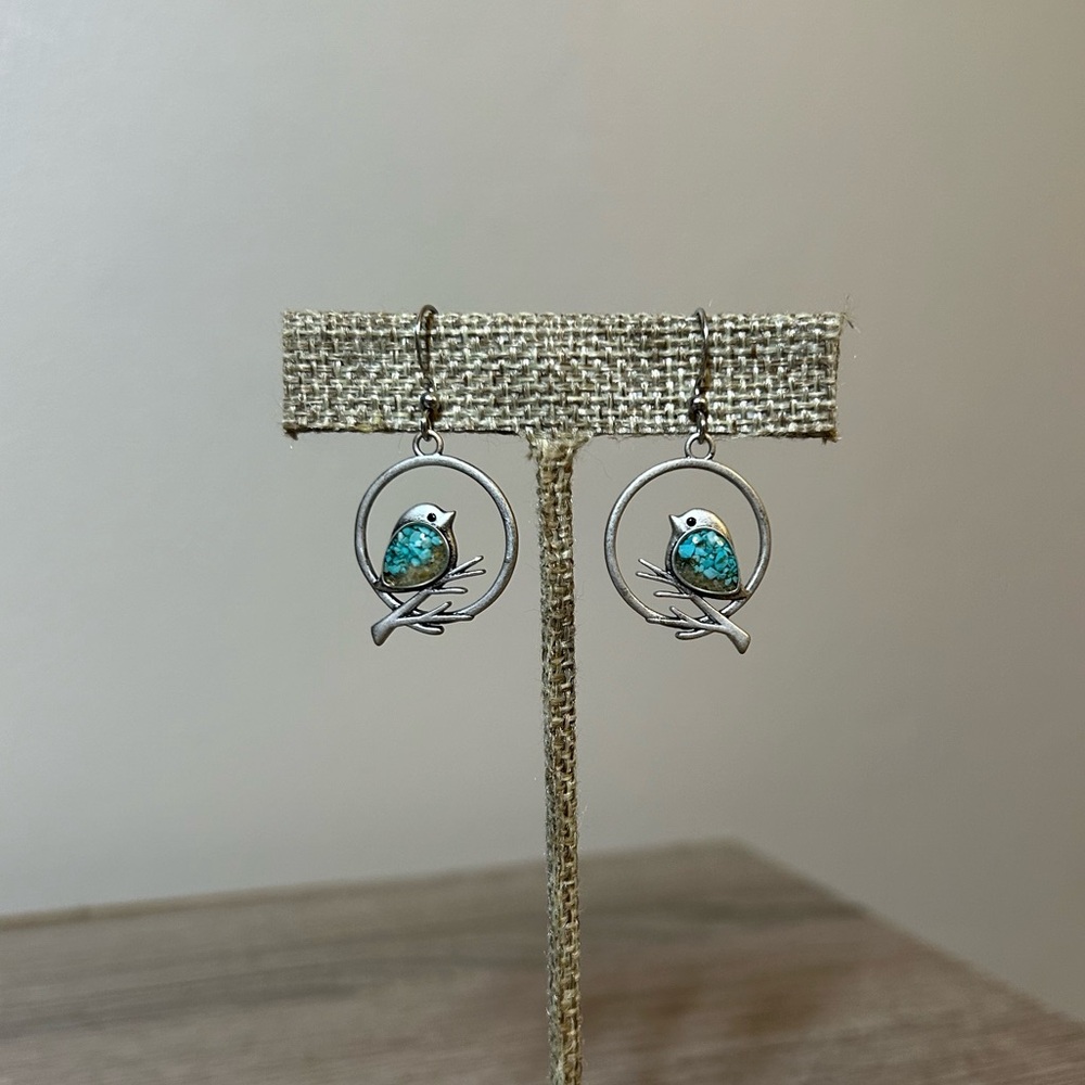 Sand Birdie Branch Earrings